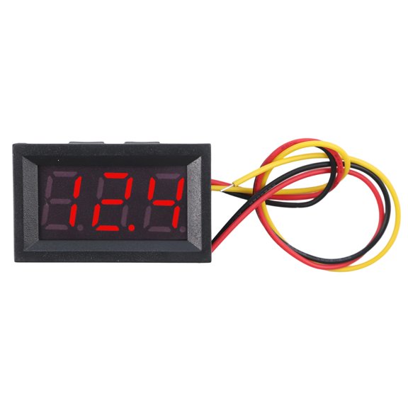 Homena 0 56 Inch 3 Wire LED Digital DC Voltmeter for DC0V 30V with Reverse Connection Protection and Fine Tuning Function