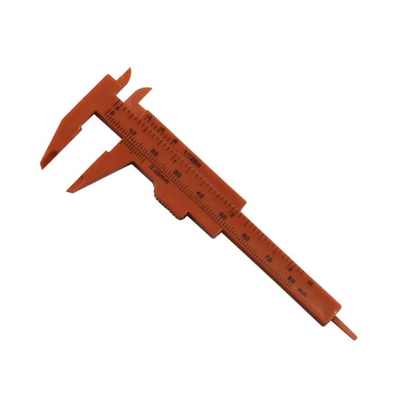 Homena 0-80mm Plastic Sliding Vernier Caliper Double Scale Caliper Gauge Pachometer Digital Micrometer Measuring Tools