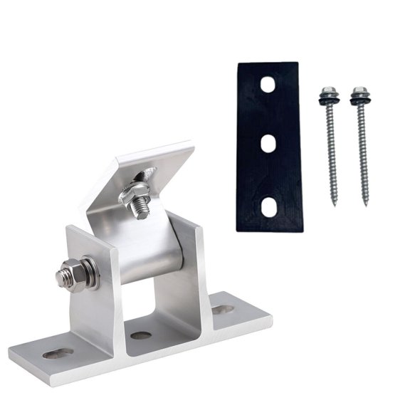 Homena 1/2/4Pcs Solar Panel Mounting Angle Bracket Module Brackets PV Mounting Adjustable Bracket Roof Flat Photovoltaic Support