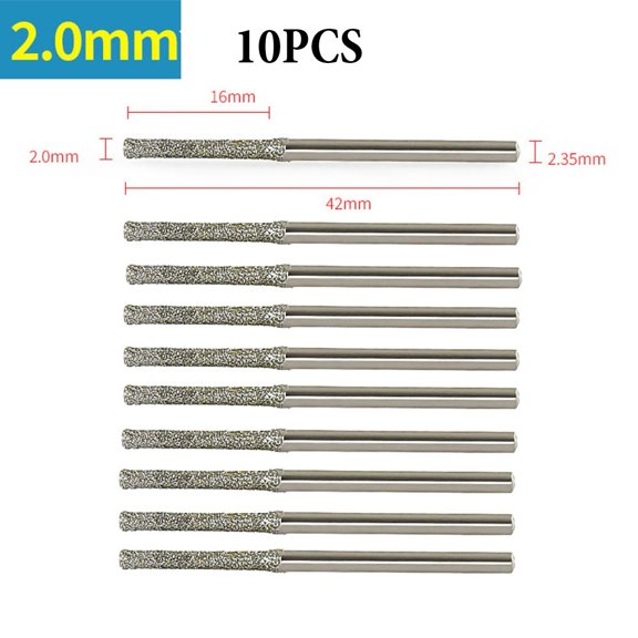 Homena 1.5mm Drill Bit Drill Bits For Tile And Stone 0.8mm Drill Bit 1.0mm Drill Bit 1.2mm Drill Bit 1.5mm Drill Bit 1.8mm Drill Bit