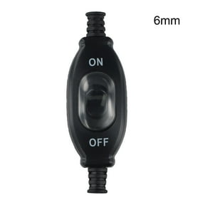 Homena 1 Pc IP65 Waterproof Dustproof In-line Switch Silver Contact Double Cut Switch 6/7/8mm Cable Outlet Pushbutton Switches Electric