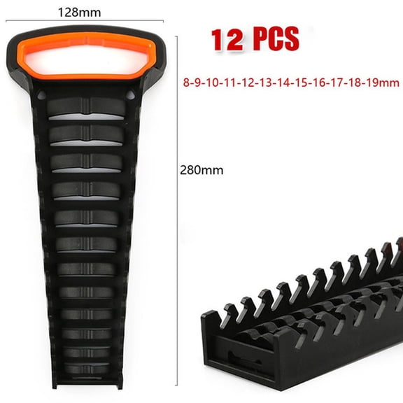 Homena 1*- Plastic Wrench Rack Storage Tool Spanner Holders Wrench Organizer Sockets-US