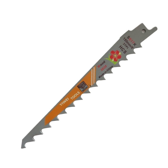 Homena 1*Saw Blade Durable 150 Mm 6" Inch 3 TPI HCS Black Saw Blades For Cutting Wood Cut Tool Reciprocating Saw Blade Tools Cut