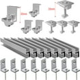Homena 1 Set Solar Panel PV Profile Alu Mounting Rail Flat Roof Metal ...