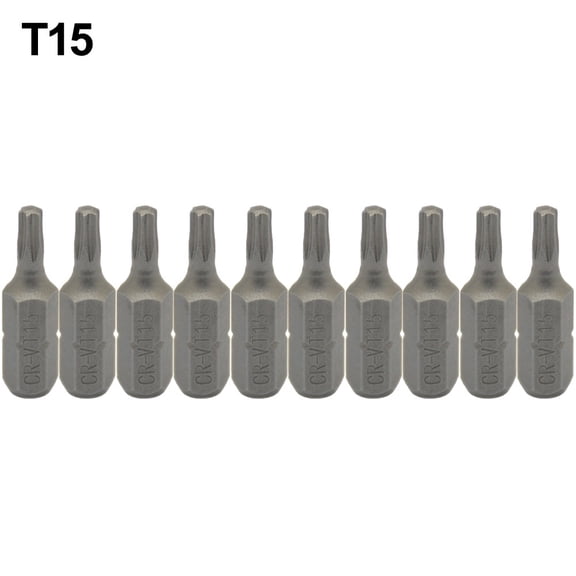 Homena 10 Piece For Torx Screwdriver Bit Set 1/4in Hex Shank T8 T45 25mm Length