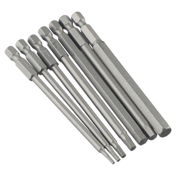 Homena 100mm Metric Magnetic Hex Head Wrench Drill Bits Set Hex Screwdriver Hex Key Screwdriver Bits For Electric Drilling Tools Part