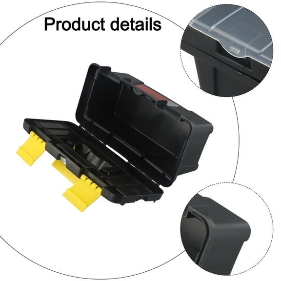 Homena 10Inch Two-Layer Plastic Toolbox Mini Multi-Functional Accessories Box Handle Multifunctional Portable Tool Organizer