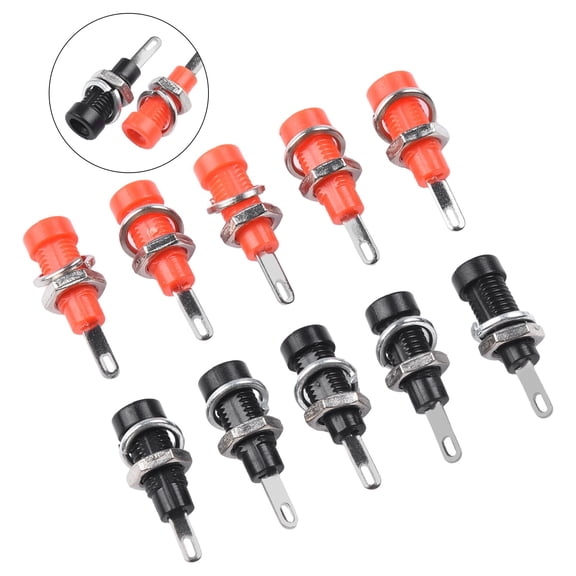 Homena 10PCS 2MM Banana Socket Binding Post Banana Plug Electrical Connector Terminal