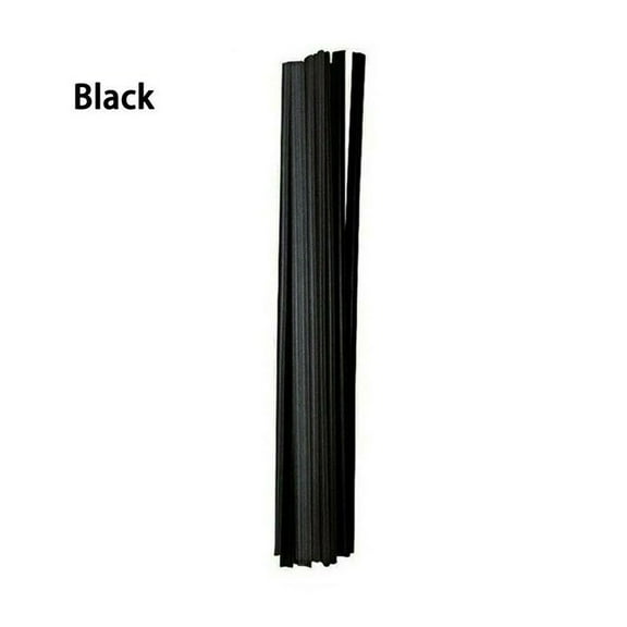 Homena 10PCS Plastic Welding Rods Set 25CM ABS Welding Sticks 5x2.5mm For Plastic Welder Car Bumper Repair Welding Supplies Black