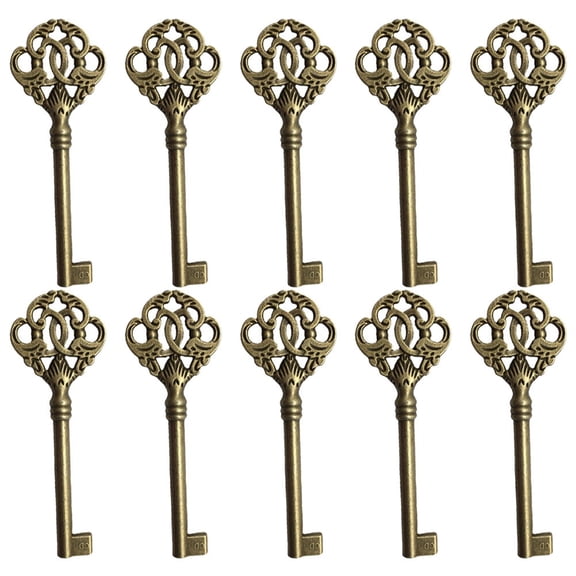 Homena 10pc Keys For Furniture Cabinet Vintage Key Key Furniture Cabinet Antique Key Open Skeleton Vintage Style Easy Installation
