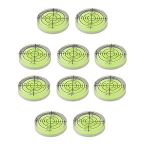 Homena 10pcs 32x7mm Bubble Levels for Spirit Level with Minimal Parallax Error