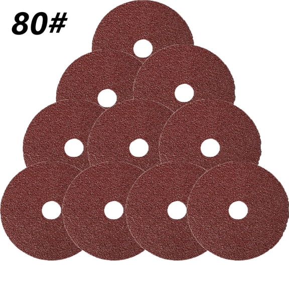 Homena 10pcs 4 Inch Resin Fiber Discs Grinding Sanding Discs 36-120 Grit Sanding Paper Sanding For Angle Grinder Rotary Abrasive Tools