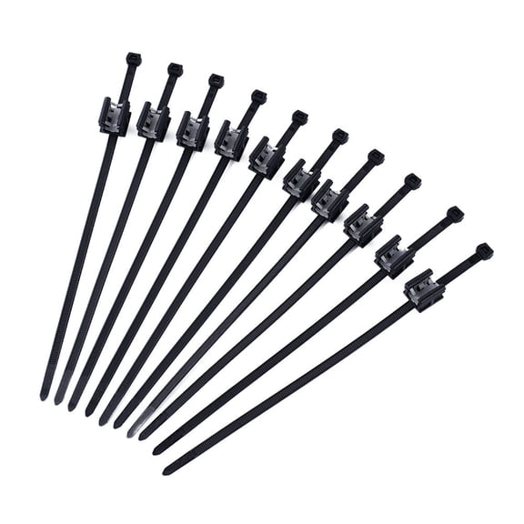Homena 10pcs Cable Ties Solar Black PV Edge Clip Cable Fixed Fasteners Clips Zip Strap For Solar Module Frame Edge Clip