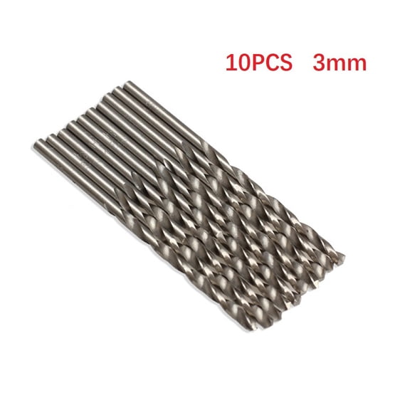 Homena 10pcs Drill Bit 3mm High Speed Steel Micro Drilling Auger Bit For Wood And Metal Electrical Drill Tool Accessory Hand Tools
