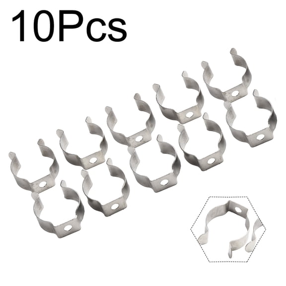 Homena 10pcs Spring Terry Clips Clamp Tool Clips Snap Shed Open / Closed Heavy Duty Pipes Clamp 6/10/12/16/19/25/28mm Tube Fixing Clips