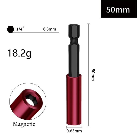 Homena 14 Shank Drill Bit Extension Rod Quick Release and Self Locking Models