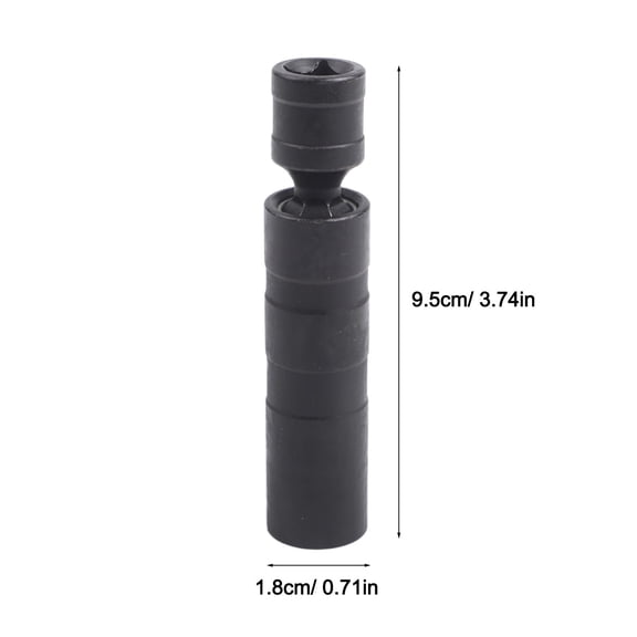 Homena 14mm 16mm Thin Wall Joint SparkPlug Socket Angle Flexible Socket Wrench