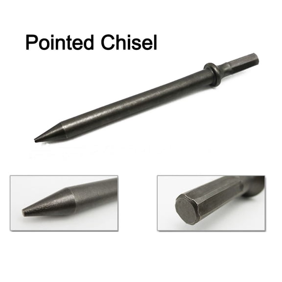 Homena 175mm Steel Hexagonal Shank Heavy Duty Air Hammer Chisel For Removing Bolts Tile Separating Corroded Parts