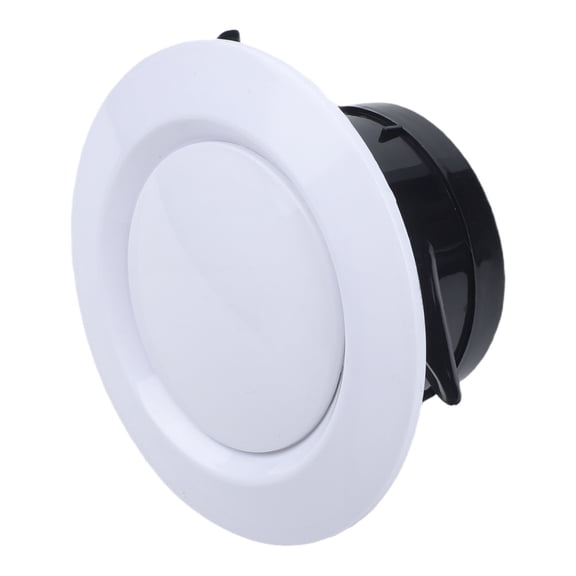 Homena 1PC Decorative Air Vent Cover Round Ventilation Grill Outlet With Built-in Screen Mesh Adjustable Outlet For Wall Ceiling