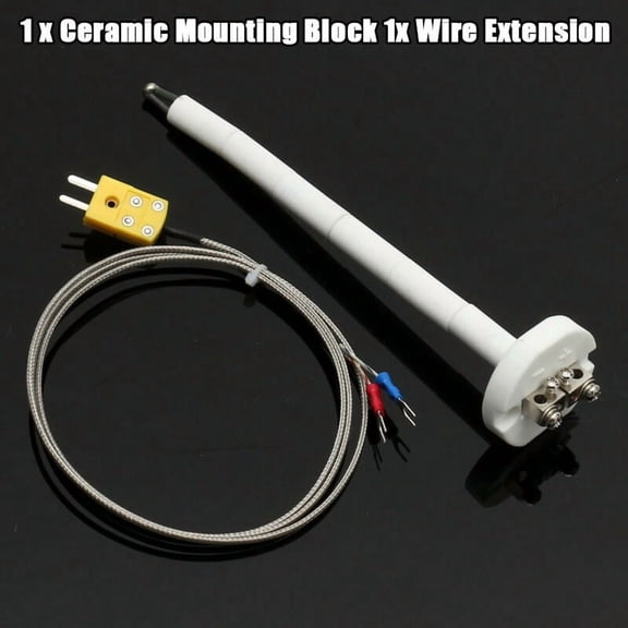 Homena 1Set K-Type Thermocouple Block Ceramic Kiln Probe 2372/1300 Degree F/C 11G High-Temperature Controller Tools Replace Accessories