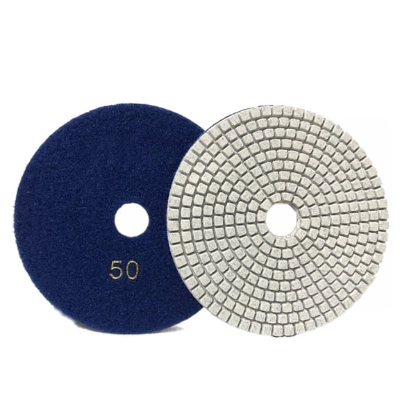 Homena 1pc 125mm Polishing Pad 5 Inch Wet/Dry Buff Disc Abrasive Tools For Sanding Marble Granite Concrete Grinding Stone