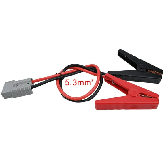 Homena 1pc 50A For Anderson Style Plug Connector Car Cable Plug With Two Clips Cable 10AWG 55cm For Camper Forklift Vehicle Tractor