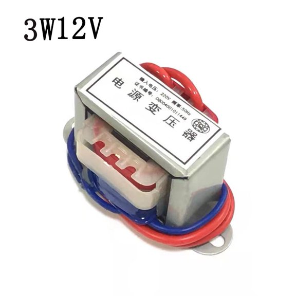 Homena 1pc AC 220V To 12V EI41 Isolation Transformer 3W Output Voltage Conversion Power Transformer For Electrical Applications
