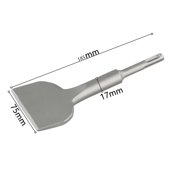 Homena 1pc Flat Chisel 75mm Wide Electric Hammer Drill Chisel Tool Heavy Duty Cranked Tile Removal Chisel For Electric Hammer Accessori