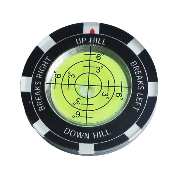 Homena 1pc Golf Putt Ball Marker High-Precision Level Round Golf Putt Green Reader Poratble Golfing-Putting Aid Tools Accessories