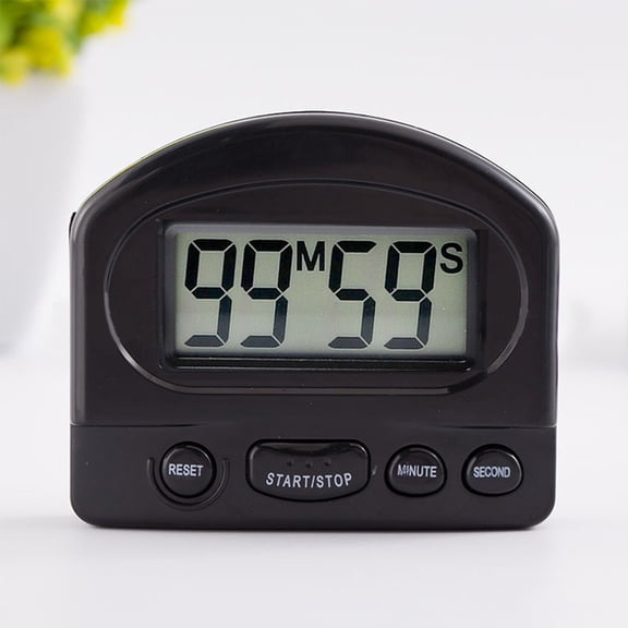 Homena 1pc LCD Home Digital Count Up Down Kitchen Cooking Timer Magnetic Electronic Alarm AAA Battery Kitchen Tools Gadgets White Black