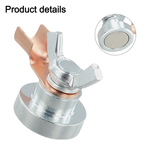 Homena 1pc Magnetic Welding Grounding Clamp Magnetic Welding Support Ground Clamp Tool Support Magnetic Fixture For Welding Jobs