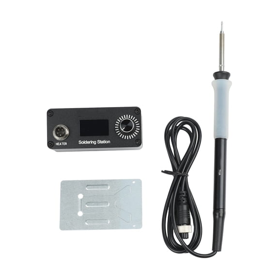Homena 1pc T12 Digital Display Adjustable Temperature Soldering Station Dismantling Welding Table Indoor-heated Soldering Station