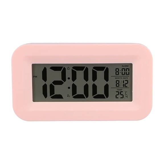 Homena 1pcs Digital LCD Alarm Clock With Calendar Thermometer For Student Alarm Clock, Silent Clock Creative Digital Gifts For Children
