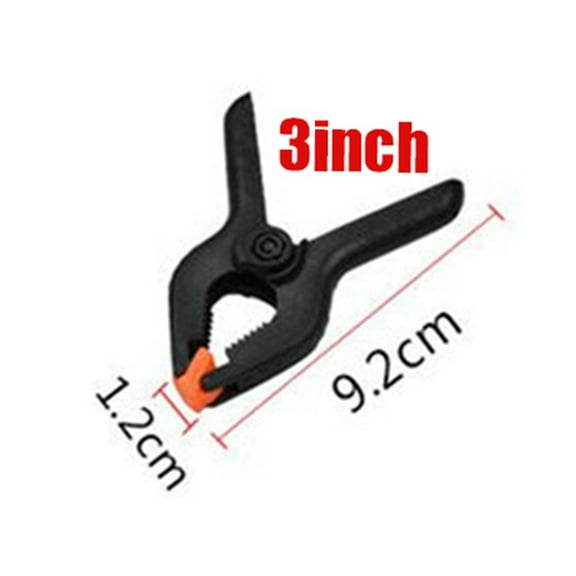 Homena 1pcs Woodworking Spring Clamps 3/4/6/9 Inch Plastic Nylon Carpentry Clips Wood Fixing Tools Photo Studio Background Pipe Clamp