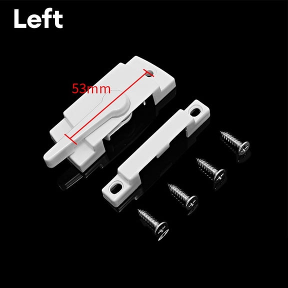 Homena 1pcs Zinc Alloy Sash Lock Sliding Casement Sash Vertical Slider Fitch Catch Lock White Hoem Door Window Hardware