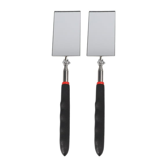 Homena 2 PCS Telescoping Inspection Mirror Set for Mechanics and Inspectors Adjustable Stainless Steel Handle for Hard to Reach Areas