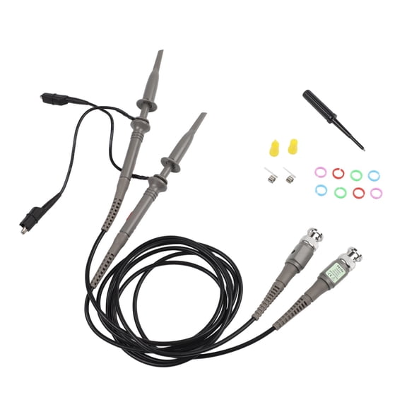 Homena 2 Pieces 100MHz BNC Oscilloscope Probe Kit Scope Analyzer Testing Probs