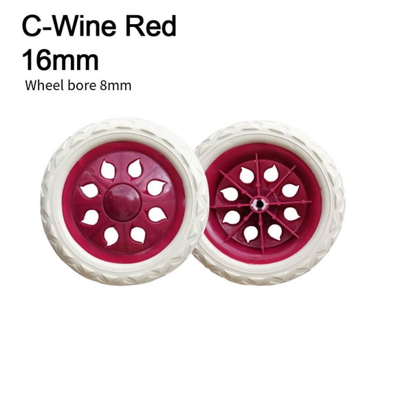 Homena 2 Pieces Rubber Caster Wheelbarrow Replacement Wheel For Wagon Hand Truck Mower Cart Replacement Tire Luggage Wheel
