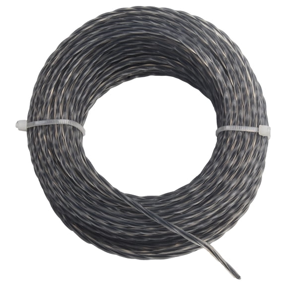 Homena 2 Rolls 15M 2.0/3.0mm Trimmer Steel Nylon Rope Core-Reinforced Grass Trimmer Line 2.0- 3.0 Mm X 15m(30m) Line Spool