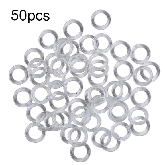 Homena 20/50/100pcs Roman Blind Curtain Rings 11mm Clear Plastic Vertical Curtain Shades Shutters Window Hardware Decor Spare Part