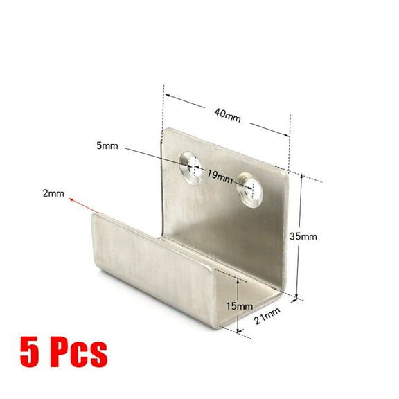 Homena 2022 Fixing Hook Display Rack Hook Stainless Steel U Shape Wall Mount Hook Display Board Holder Flat Hooks Hanger