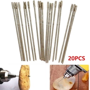 Homena 20pcs 1mm Diamond Coated Lapidary Drill Bits Solid Bits Needle For Jewelry Agate Power Tools Drill Bits Accessory In Stock
