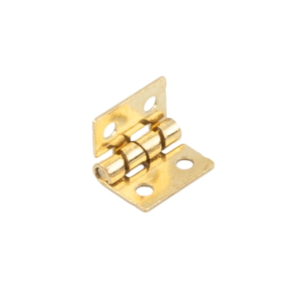 Homena 20pcs Tiny Golden/Silver Mini Small Metal Hinges For 1/12 House Prefab Miniature Cabinet Furniture Fittings For Home Hardware