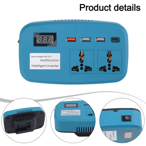 Homena 220V Battery Converter Inverter DC To AC For Outdoors Work For 04737 Electric Tool Battery Inverter Power Inverter