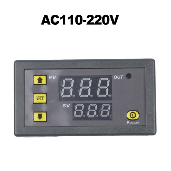 Homena 220V Digital Cycle Timer with Flexible Delay Functions and LED Display
