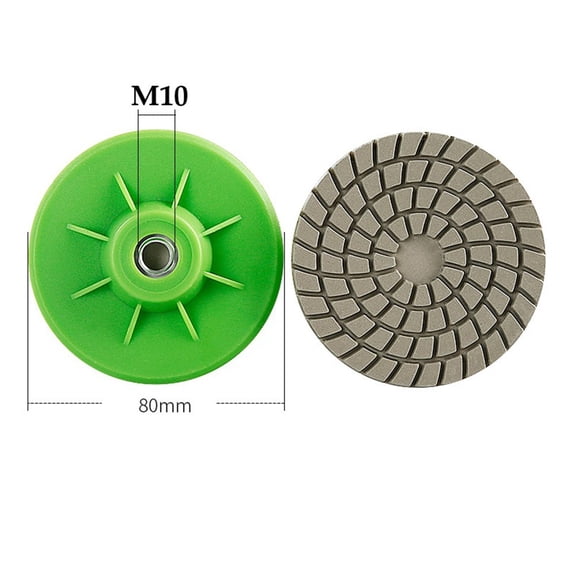 Homena 2PCS Abrasive Sanding Pads 80mm for Polishing Marble and Granite Surfaces