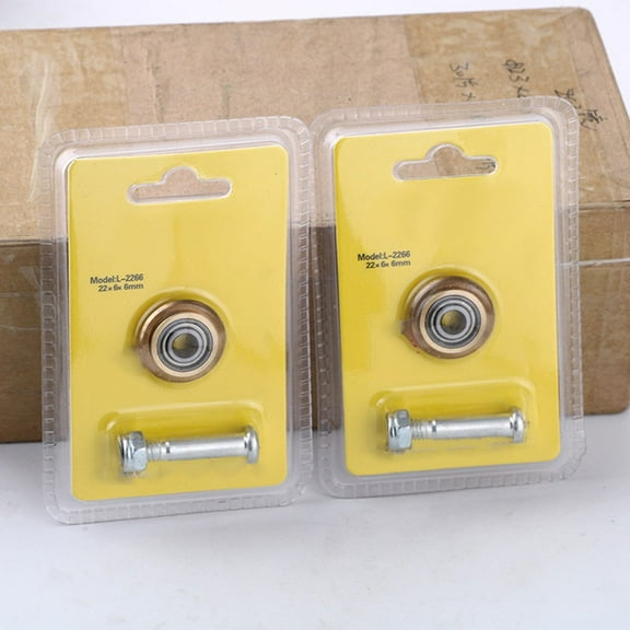 Homena 2Pcs Tile Ceramic Cutter Tungsten Carbide Bearing Glass Cutter Blade Wheel For Tile Brick Cutting Machine 22x6x6mm
