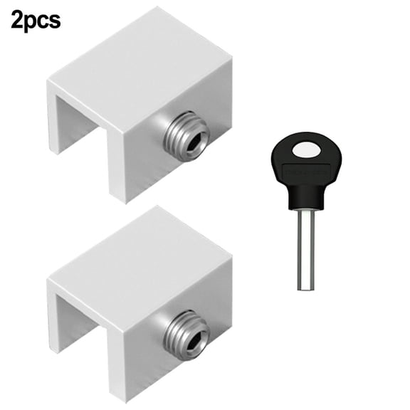 Homena 2pcs Aluminum Window Lock Security Lock Limit Sliding Door Windows Restrictor Child Safety Anti-theft Door Stopper