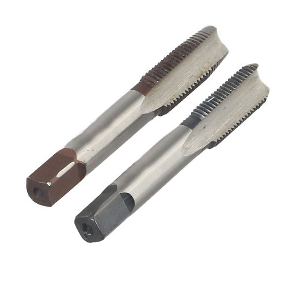 Homena 2pcs HSS 10mmx1 Metric Taper And Plugss Taps Right Hand Thread M10 X 1mm Pitch Thread Taps Pipe Thread Taps G Thread Taps HSS