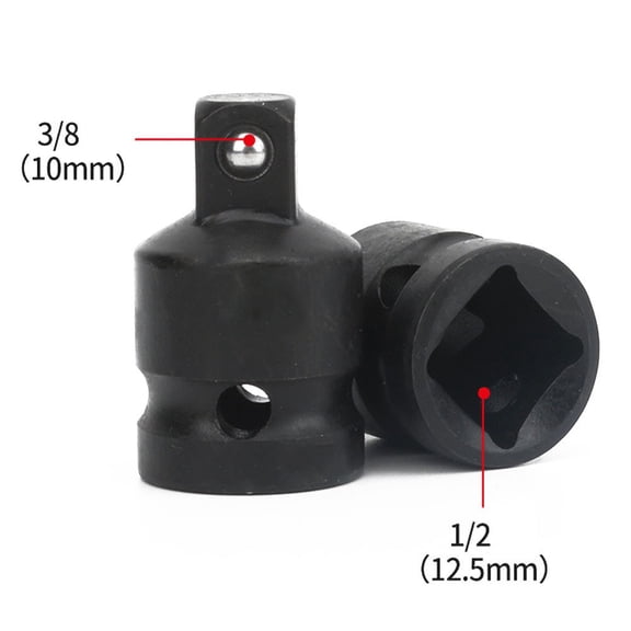 Homena 2pcs Impact Sleeve Adapter Connect 1/2" (F) Drive Tools To 3/8" (M) Home Improvement Socket Ratchet/electric Wrench Adapter
